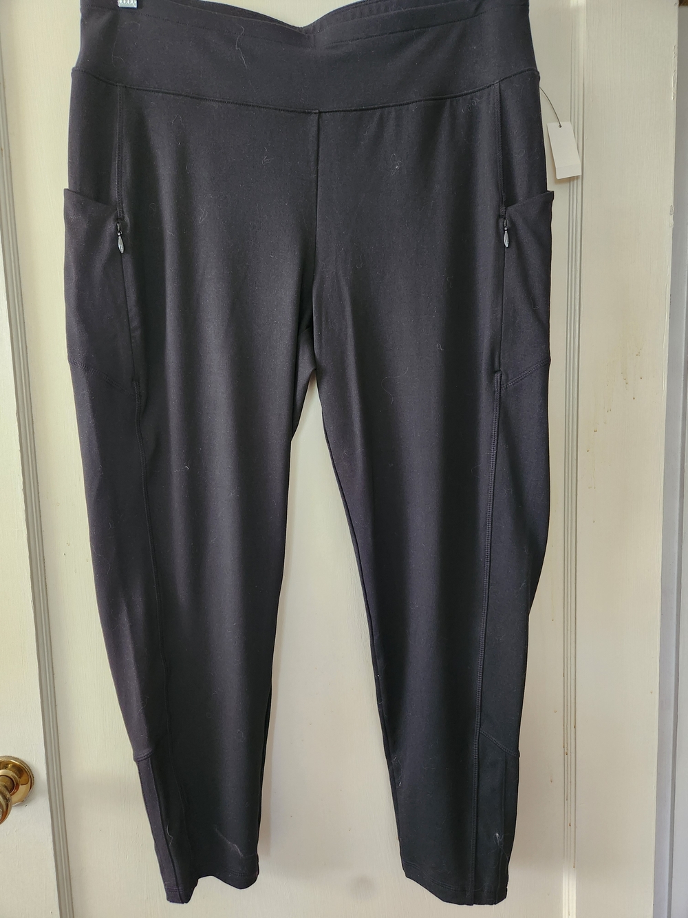 Talbots NWT Black Zip-Pocket Active Joggers 2xp